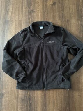 Columbia Black  Full-Zip Fleece Jacket